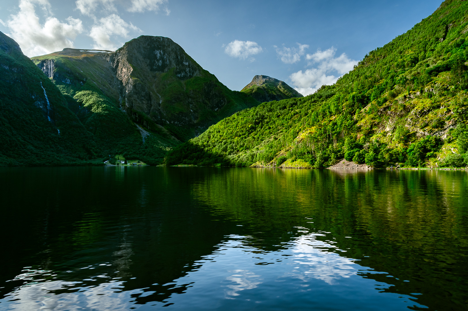 Lys i Naeroyfjorden by Adam Lack