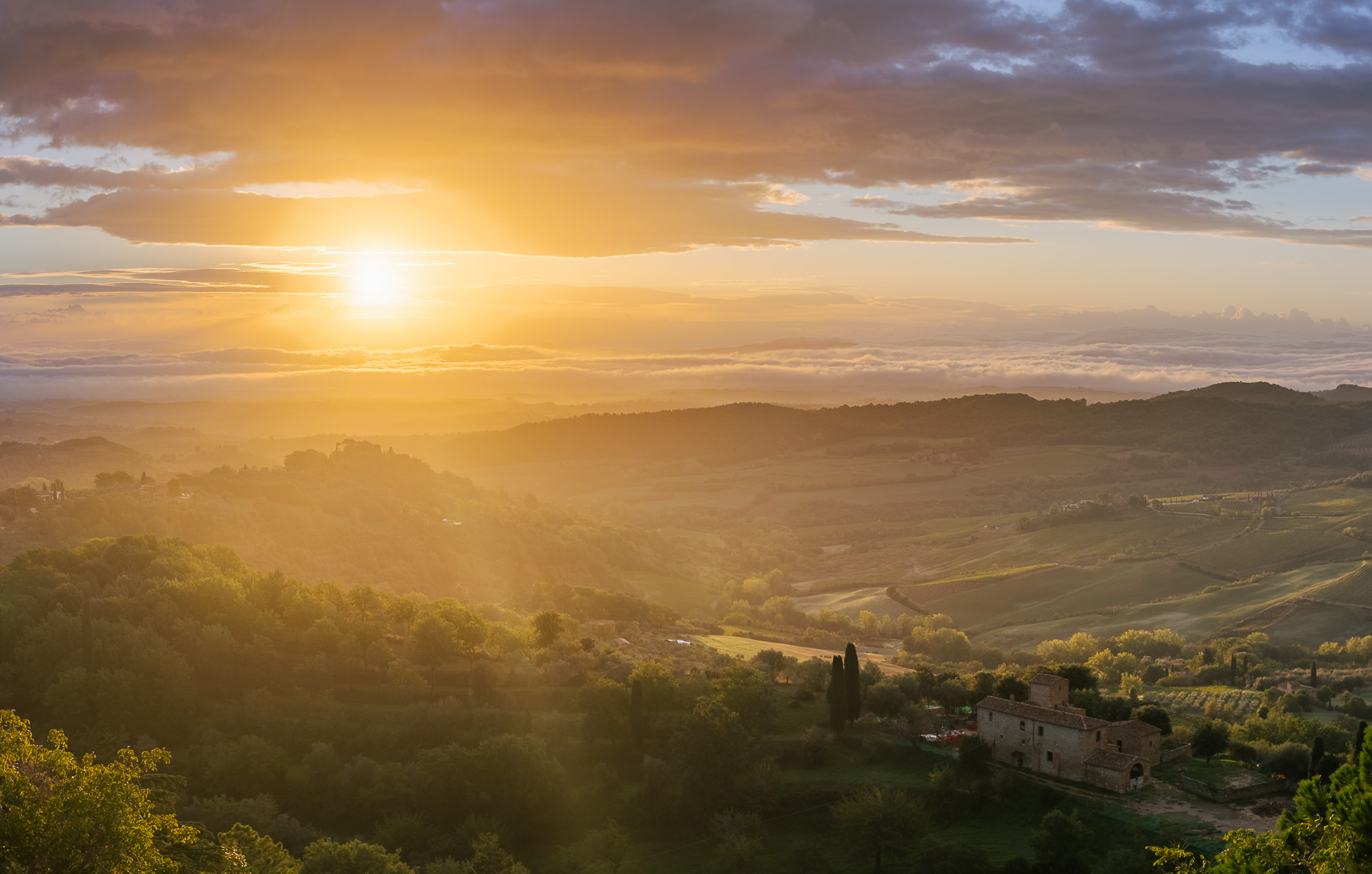 Montepulciano Morning by Adam Lack
