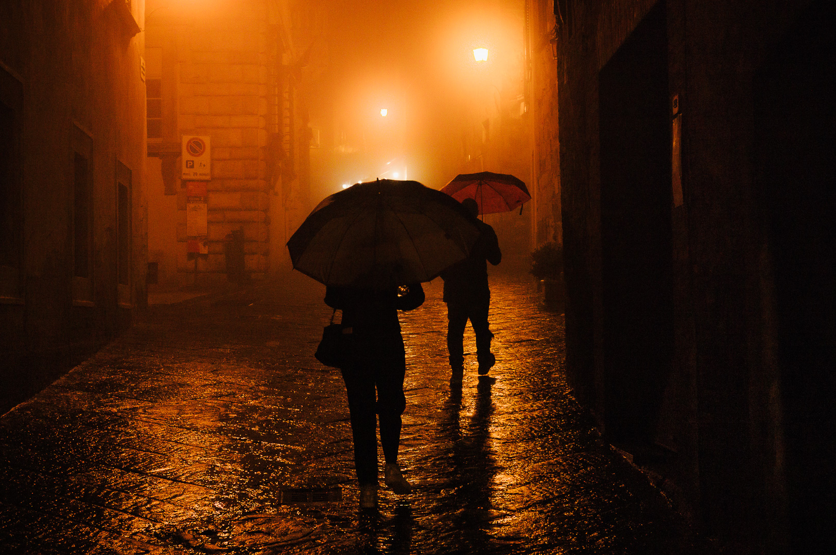 Staying Dry in Montepulciano by Adam Lack