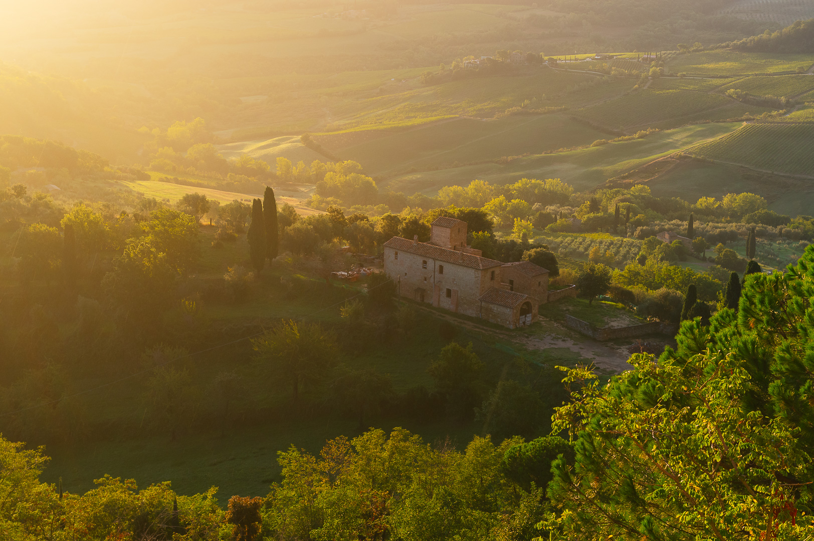 Sunrise House in Montepulciano by Adam Lack