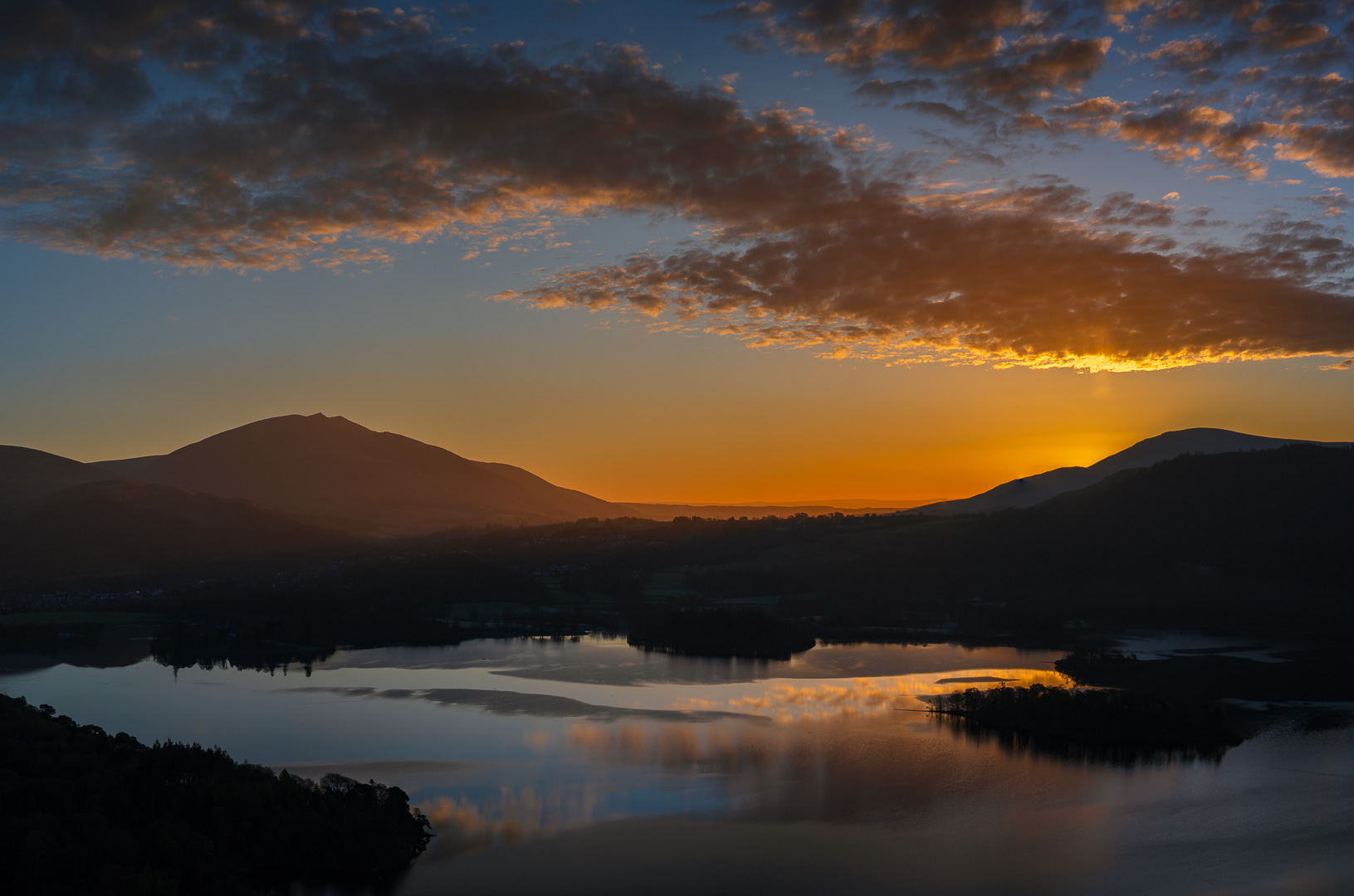 Derwent water dawn by Adam Lack