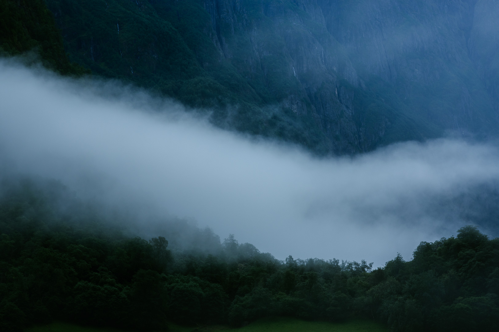Misty Naeroyfjord by Adam Lack