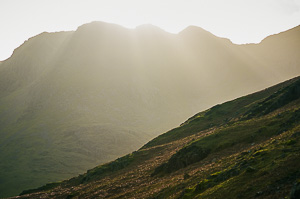 Sun over the Crinkle Crags