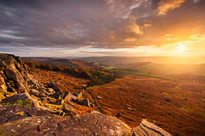 Sunset from Stanage Edge II