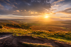 Sunset from Stanage Edge III