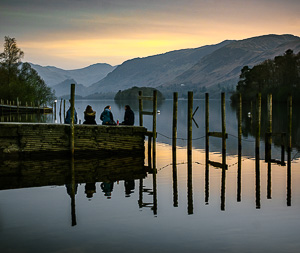 Sunset Watchers at Derwent Water